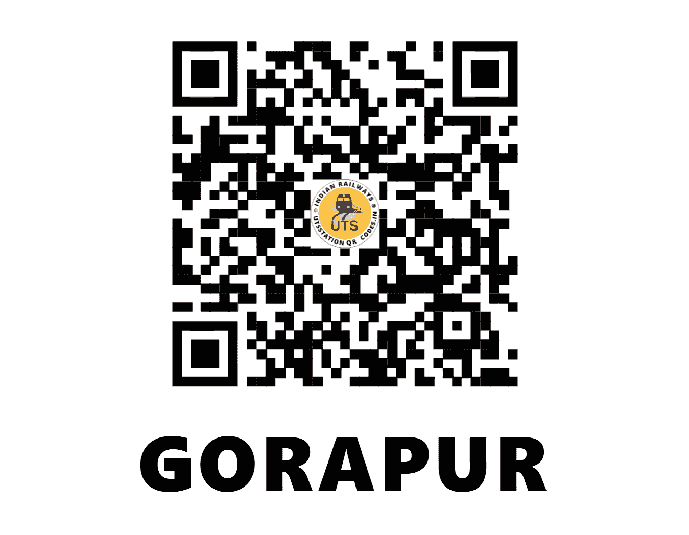 UTS QR Code for GORAPUR - GPJ (EO - ANDHRA PRADESH)